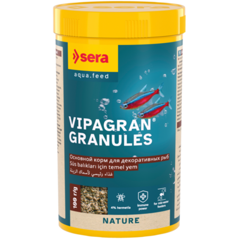 Barība zivīm : Sera Vipagran, 1000ml (300g)