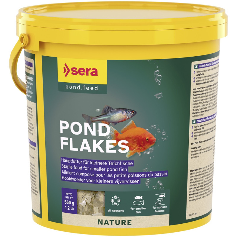 Barība dīķa zivīm - Sera Pond Bioflakes, 3800ml (520g)