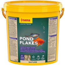 Barība dīķa zivīm - Sera Pond Flakes, 10L