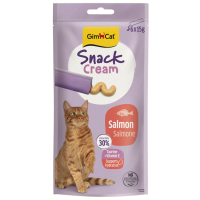 Gardumi kaķiem - GimCat SNACK CREAM SALMON 6x15g