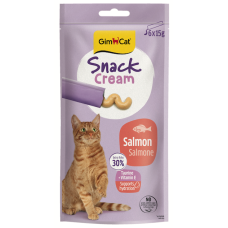 Gardumi kaķiem - GimCat SNACK CREAM SALMON 6x15g