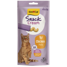 Gardumi kaķiem - GimCat SNACK CREAM CHICKEN 6x15g