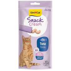 Gardumi kaķiem - GimCat SNACK CREAM TUNA  6x15g