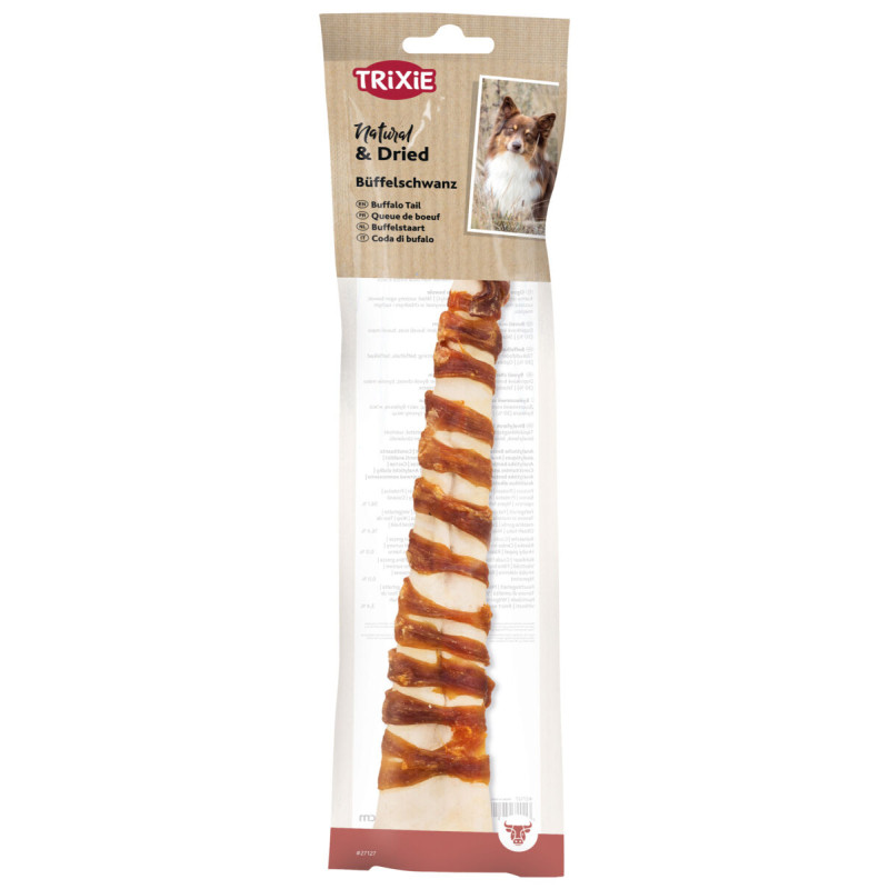 Лакомство для собак – Trixie Buffalo tail, wrapped, 28–30 см.