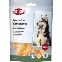 Gardums suņiem - Trixie Denta Fun Croissants, collagen with chicken, 2 gab./8cm/80g
