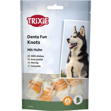 Лакомство для собак – Trixie Knotted Chewing Bones with Chicken 5cm, 5*70g.