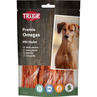 Gardums suņiem - Trixie Premio Omega Stripes, chicken, 100 g.