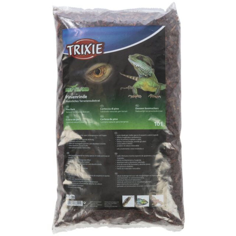 Pakaiši un substrāti reptiļiem - Pine bark, natural terrarium substrate, 10 l. (Priežu mizas mulča)