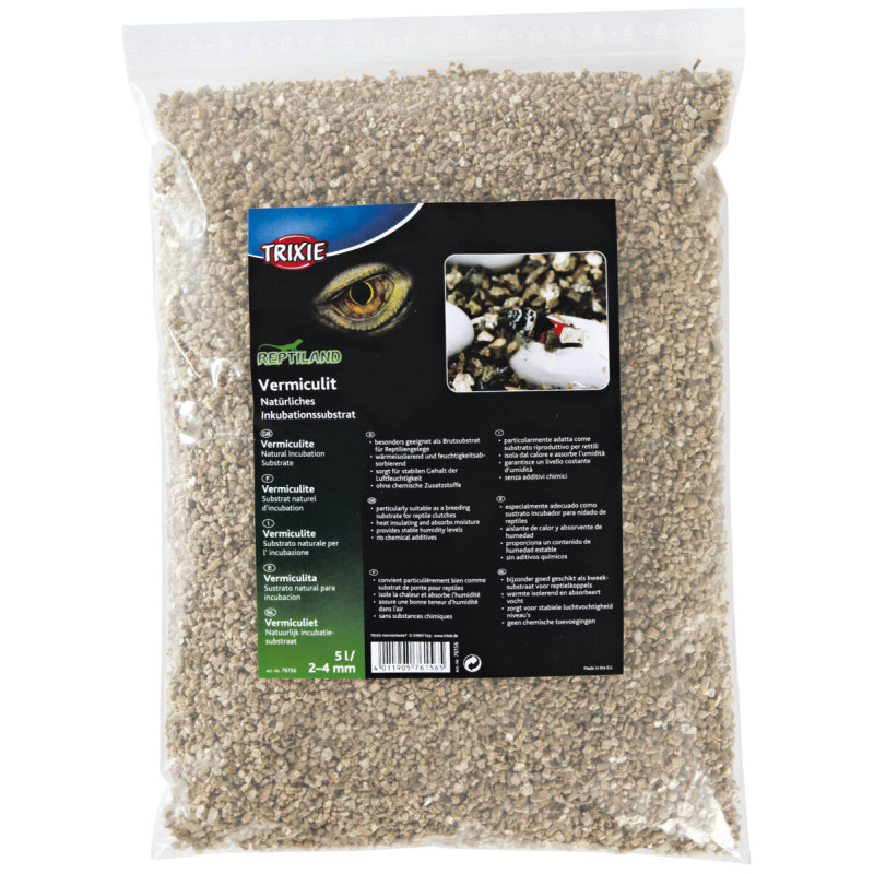 Pakaiši un substrāti reptiļiem - Trixie Vermiculite, natural incubation substrate, 5 l