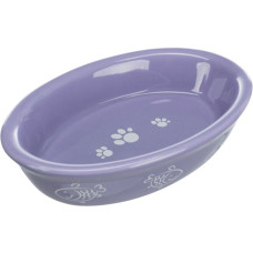 Bļoda dzīvniekiem, keramika - Trixie Cat bowl, oval, ceramic, 0.2l/15cm*10cm/1gab