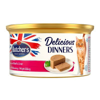 Konservēta barība kaķiem - Butchers WCC Classic DD beef/liver mousse 85g