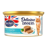 Konservēta barība kaķiem - Butchers WCC Classic DD tuna/sea fish mousse 85g
