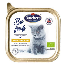 Konservēta barība kaķiem - Butchers WAC BIO chicken 185g