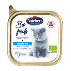 Konservēta barība kaķiem - Butchers WAC BIO fish 85g