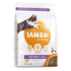 Sausā barība kaķēniem – IAMS CAT KITTEN CHICKEN, 1.5 kg