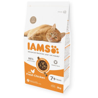 Sausā barība kaķiem - IAMS CAT SENIOR CHICKEN, 2 kg