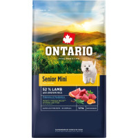 Barība suņiem – Ontario Senior Mini, Lamb and Brown Rice, 6,5 kg