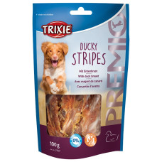 Gardums suņiem : Trixie Premio Ducky Stripes, 100g.