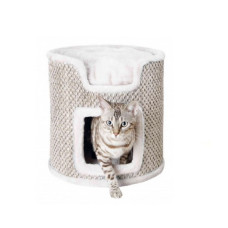 Mājiņa kaķiem : Trixie Ria Cat Tower, light grey, 37 cm