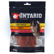 Gardums suņiem : Ontario Soft Duck Jerky, 70g