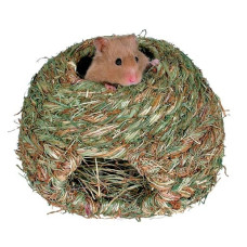 Aksesuārs grauzējiem : Trixie  Grass Nest, salmu mājiņa, 16 cm