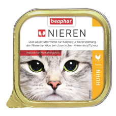 Pilnvērtīga diētiska kaķu barība (pastēte) : Beaphar Nierdieet HUHN 100G.
