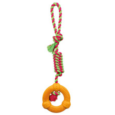Rotaļlieta suņiem : Trixie Denta Fun Ring on a Rope