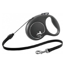Inerces pavada suņiem – Trixie Flexi BLACK DESIGN, cord leash, M: 5 m, black