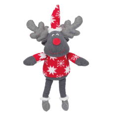 Ziemassvētku rotaļlieta no plīša dzīvniekiem : Trixie Xmas Snowmen with bobble cap, plush, 20cm