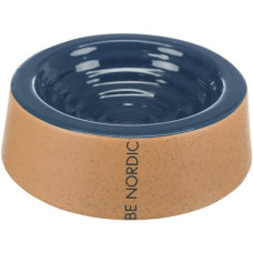 Bļoda dzīvniekiem, keramika : Trixie BE NORDIC bowl, ceramic, 0.5 l/ø 20 cm, dark blue/beige
