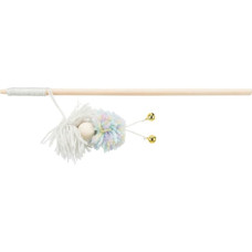 Rotaļlieta kaķiem : Trixie Playing rod w. balls of wool, bell, wood/polyester, 34 cm