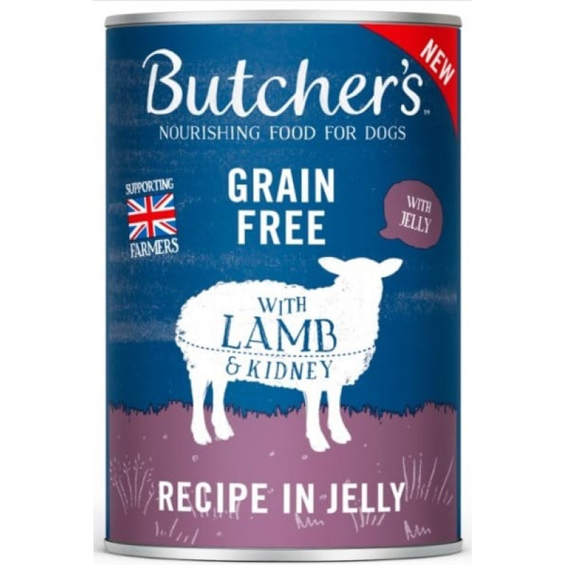 Konservi suņiem : Butchers DOG Original Recipe with lamb in Jelly 400g