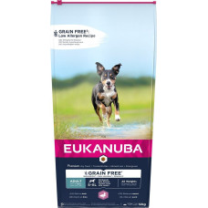 Sausa barība suņiem - Eukanuba Adult Grain Free All Breed Duck, 12 kg