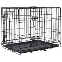 Bokss suņiem - Placek wire dog crate / Double door / 75 x 46 x 53 cm