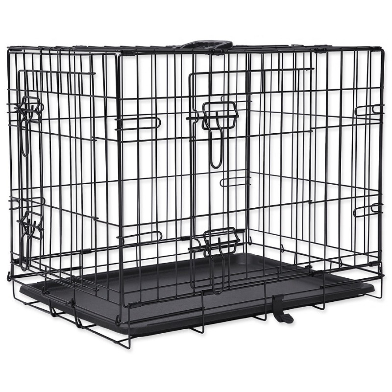 Bokss suņiem - Placek wire dog crate / Double door / 75 x 46 x 53 cm