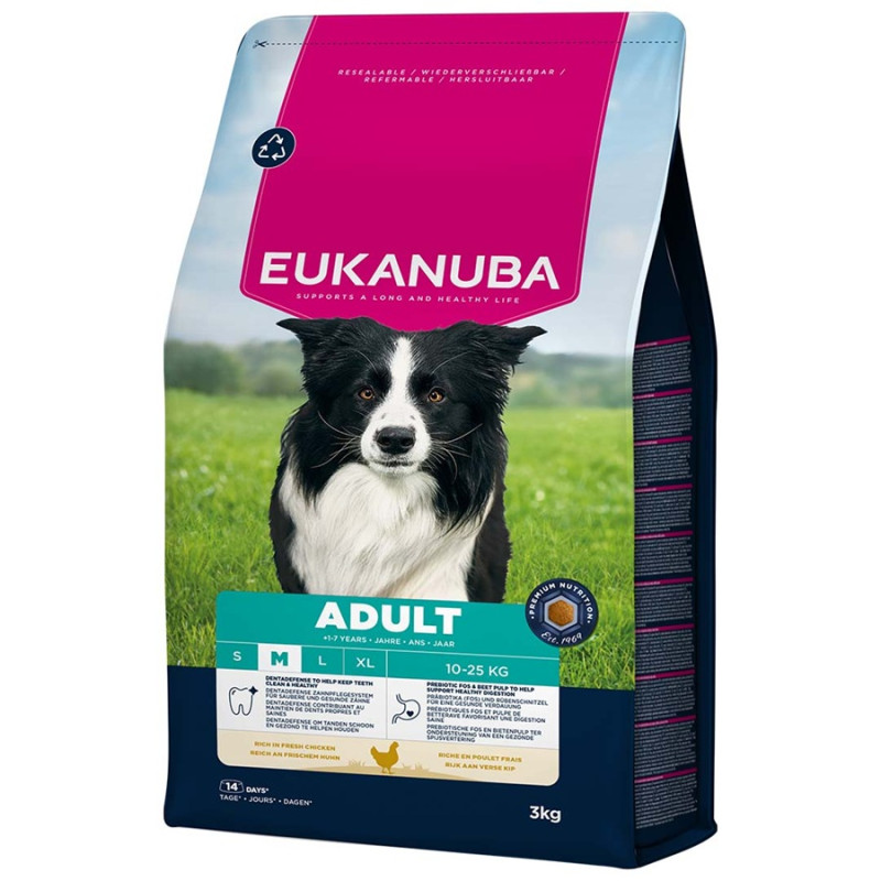 Sausa barība suņiem - Eukanuba Adult Medium Chicken, 3 kg