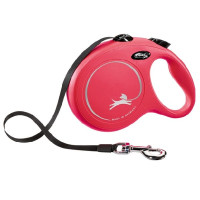 Inerces pavada suņiem - Trixie Flexi New Classic, tape leash, S, 5m, (15kg)