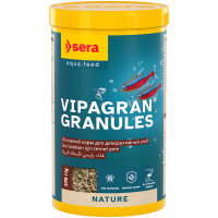 Peldoša, mīksta granulu barība dekoratīvajām zivīm - Sera Vipagran Granules 1.000ml (370g)
