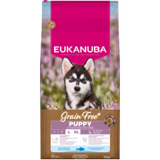 Sausa barība kucēniem - Eukanuba Puppy & Junior Large Grain Free Ocean fish 12 kg
