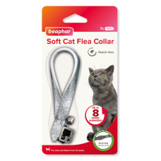 Pretblusu kaklasiksna kaķiem - Beaphar Soft Collars Cats Glitter.