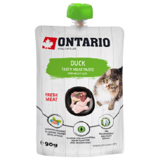Konservēta barība kaķiem : Ontario Duck Fresh Meat Paste, 90 g