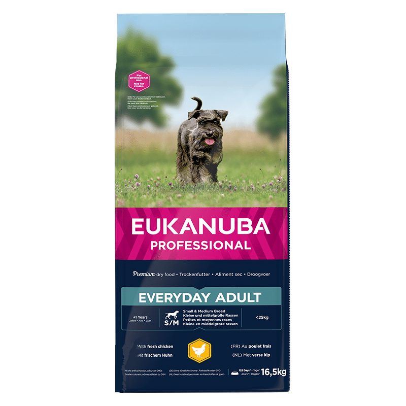 Sausa barība suņiem - Eukanuba Breeder Adult Small and Medium Chicken Every Day, 16.5 kg