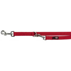 Pavada : Trixie Premium adjustable leash, extra long, XS–S: 3.00 m/15 mm, red