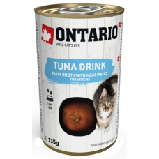 Konservi, zupa kaķēniem : Ontario Cat Kitten Drink Tuna 135g ar tunca gaļu