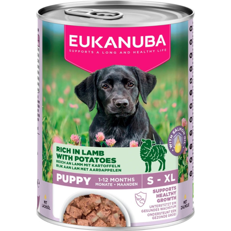 Konservi kucēniem - Eukanuba CAN LC PUP AB LMB&POT 400 gr