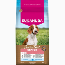 Sausa barība suņiem - Eukanuba Senior Small & Medium, Grain Free, ocean fish 3 kg