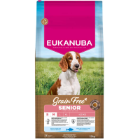 Sausa barība suņiem - Eukanuba Senior Small & Medium Grain Free Ocean Fish, 12 kg