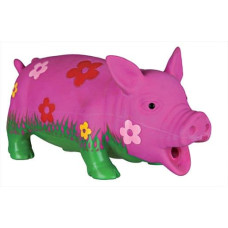 Rotaļlieta suņiem : Trixie Pig with Flowers 20cm