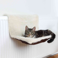 Guļvieta kaķiem - Trixie Radiator Bed, long haired Plush/Suede Look, 45*26*31 cm