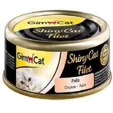 Konservēta barība kaķiem : GimCat ShinyCat Filet Chicken, 70 g